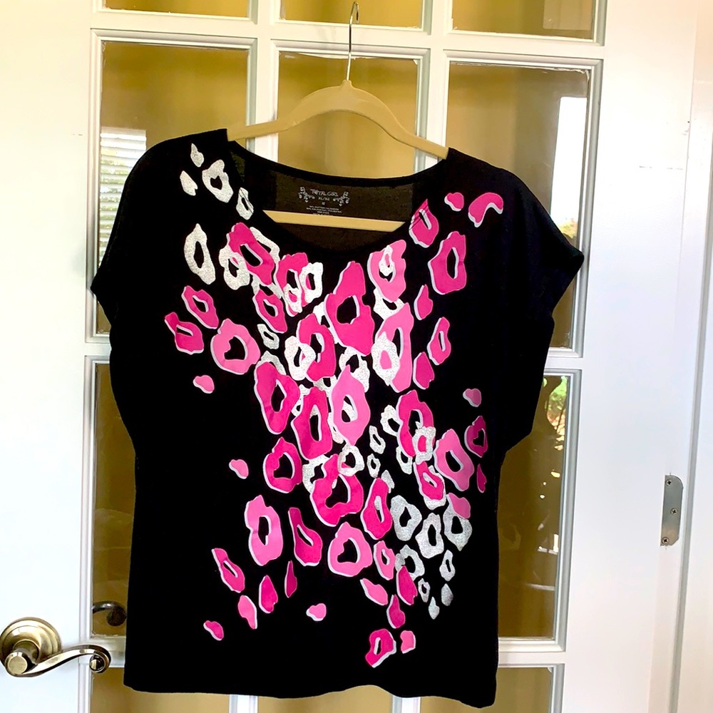 Total girl top. Size Juniors 18 XL. Color black